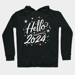 New Year Eve Party Happy New Year 2024 Hello 2024 Hoodie